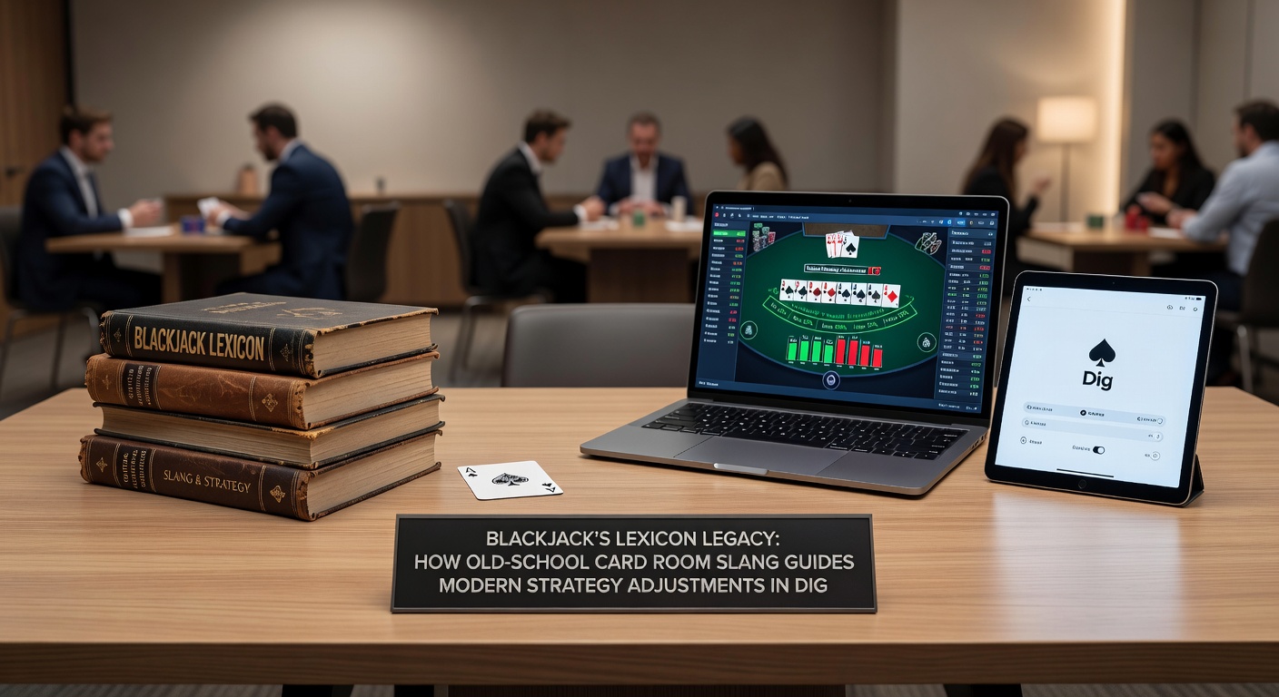 Close-up of digital blackjack interface showing card slang terms integrated into strategy prompts