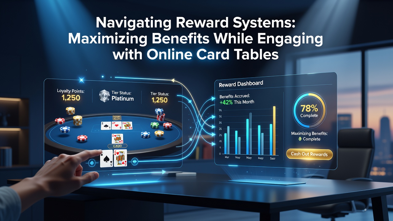 Detailed view of reward redemption options and tier progression dashboard on an online card platform