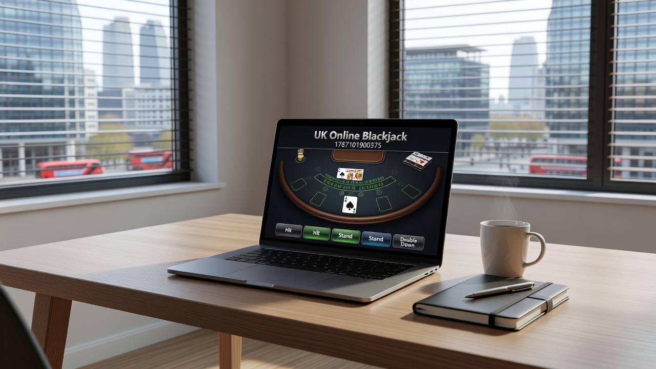Diagram illustrating secure transaction flow and software integration in online blackjack systems
